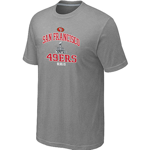 Men's San Francisco 49ers Super Bowl XLVII Heart & Soul L.Grey T-Shirt,We sell and wholesale Men's San Francisco 49ers Super Bowl XLVII Heart & Soul L.Grey T-Shirt on line form chian!