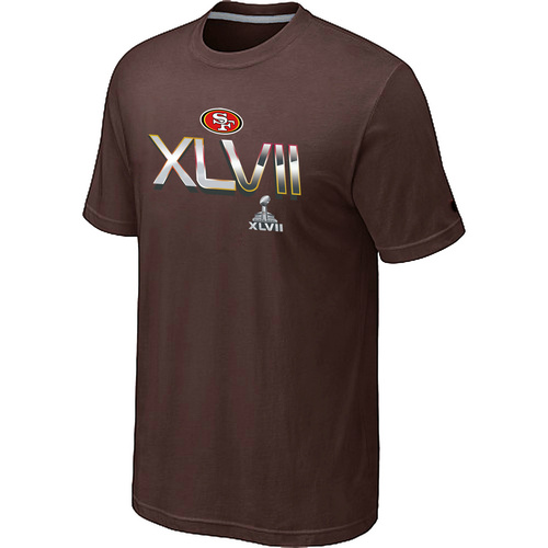Men's San Francisco 49ers Super Bowl XLVII On Our Way Brown T-Shirt,We sell and wholesale Men's San Francisco 49ers Super Bowl XLVII On Our Way Brown T-Shirt on line form chian!