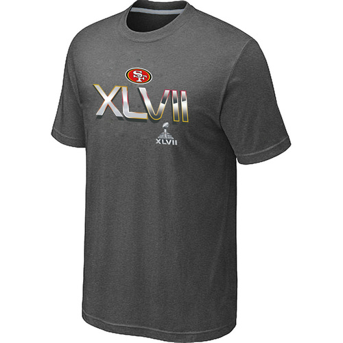Men's San Francisco 49ers Super Bowl XLVII On Our Way D.Grey T-Shirt,We sell and wholesale Men's San Francisco 49ers Super Bowl XLVII On Our Way D.Grey T-Shirt on line form chian!