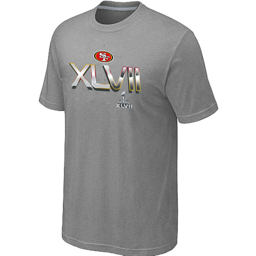 Men's San Francisco 49ers Super Bowl XLVII On Our Way L.Grey T-Shirt,We sell and wholesale Men's San Francisco 49ers Super Bowl XLVII On Our Way L.Grey T-Shirt on line form chian!