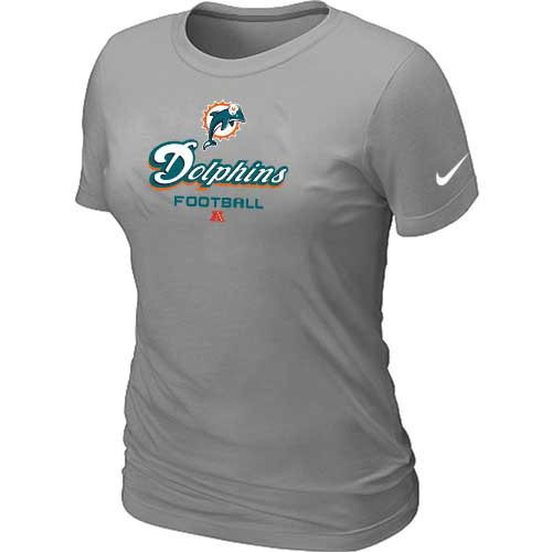 Miami Dolphins L.Grey Women's Critical Victory T-Shirt,We sell and wholesale Miami Dolphins L.Grey Women's Critical Victory T-Shirt on line form chian!