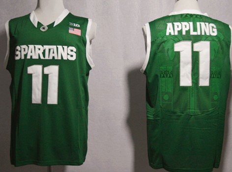 Michigan State Spartans #11 Keith Appling Green Jerseys,We sell and wholesale Michigan State Spartans #11 Keith Appling Green Jerseys on line form chian!