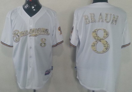 Milwaukee Brewers #8 Ryan Braun White 2013 USMC Home Cool Base Jerseys,We sell and wholesale Milwaukee Brewers #8 Ryan Braun White 2013 USMC Home Cool Base Jerseys on line form chian!