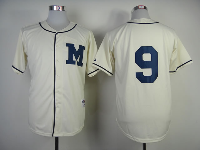 Milwaukee Brewers #9 Jean Segura Cream 1913 Throwback Jerseys,We sell and wholesale Milwaukee Brewers #9 Jean Segura Cream 1913 Throwback Jerseys on line form chian!