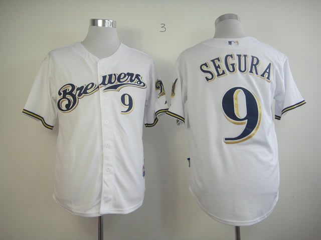 Milwaukee Brewers #9 Jean Segura White Jerseys,We sell and wholesale Milwaukee Brewers #9 Jean Segura White Jerseys on line form chian!