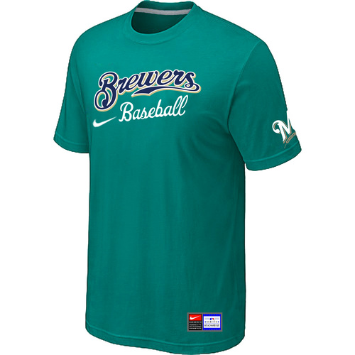 Milwaukee Brewers Green Nike Short Sleeve Practice T-Shirt,We sell and wholesale Milwaukee Brewers Green Nike Short Sleeve Practice T-Shirt on line form chian!