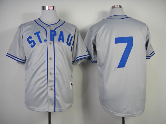 Minnesota Twins #7 Joe Mauer Gray 1948 Throwback Jerseys,We sell and wholesale Minnesota Twins #7 Joe Mauer Gray 1948 Throwback Jerseys on line form chian!