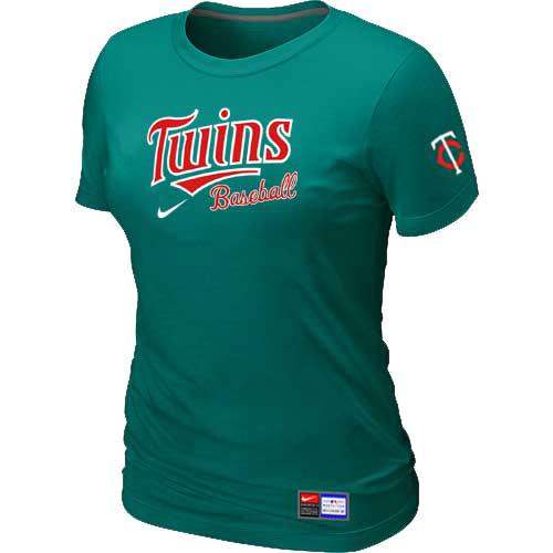Minnesota Twins Nike Women's L.Green Short Sleeve Practice T-Shirt,We sell and wholesale Minnesota Twins Nike Women's L.Green Short Sleeve Practice T-Shirt on line form chian!