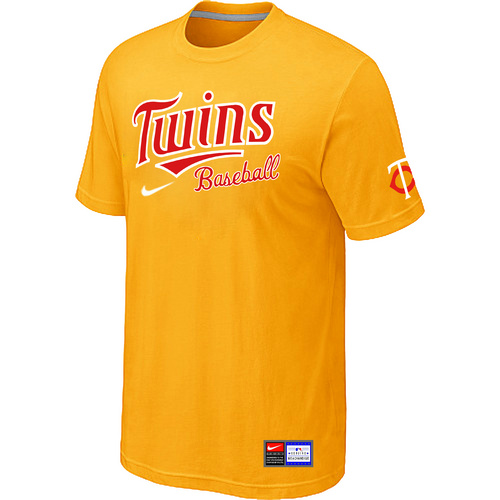 Minnesota Twins Yellow Nike Short Sleeve Practice T-Shirt,We sell and wholesale Minnesota Twins Yellow Nike Short Sleeve Practice T-Shirt on line form chian!