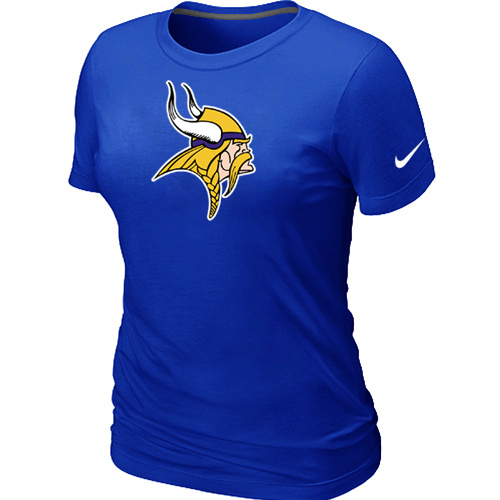 Minnesota Vikings Blue Women's Logo T-Shirt,We sell and wholesale Minnesota Vikings Blue Women's Logo T-Shirt on line form chian!
