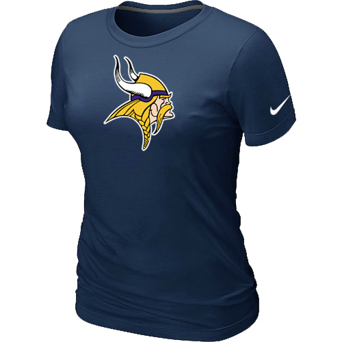 Minnesota Vikings D.Blue Women's Logo T-Shirt,We sell and wholesale Minnesota Vikings D.Blue Women's Logo T-Shirt on line form chian!