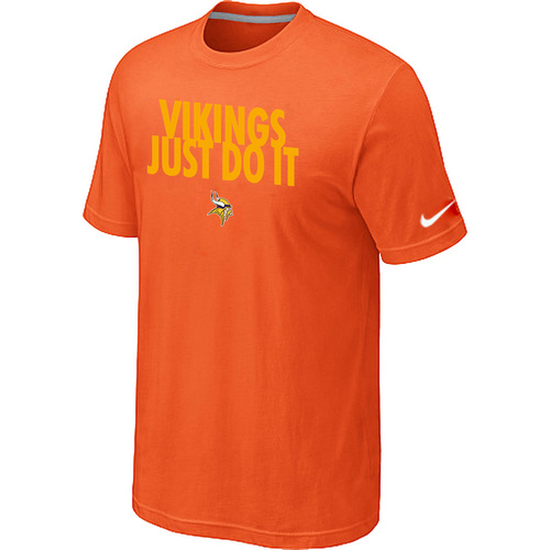 Minnesota Vikings Just Do It Orange T-Shirt,We sell and wholesale Minnesota Vikings Just Do It Orange T-Shirt on line form chian!