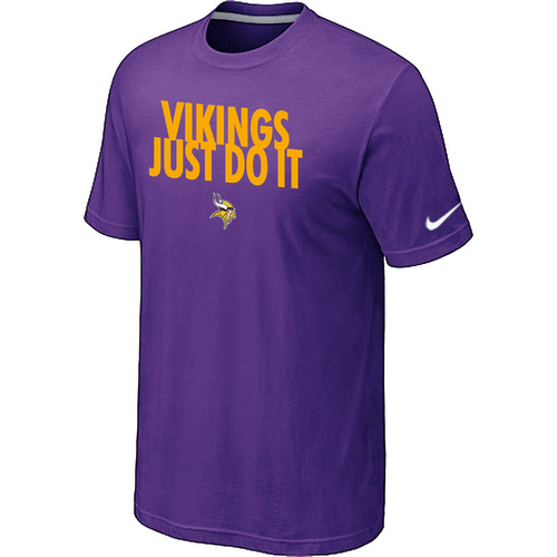 Minnesota Vikings Just Do It Purple T-Shirt,We sell and wholesale Minnesota Vikings Just Do It Purple T-Shirt on line form chian!