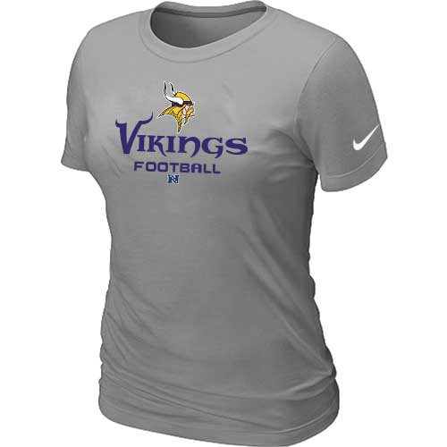 Minnesota Vikings L.Grey Women's Critical Victory T-Shirt,We sell and wholesale Minnesota Vikings L.Grey Women's Critical Victory T-Shirt on line form chian!