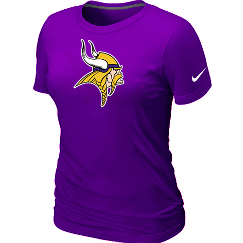 Minnesota Vikings Purple Women's Logo T-Shirt,We sell and wholesale Minnesota Vikings Purple Women's Logo T-Shirt on line form chian!