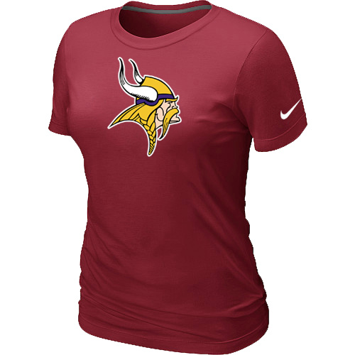 Minnesota Vikings Red Women's Logo T-Shirt,We sell and wholesale Minnesota Vikings Red Women's Logo T-Shirt on line form chian!