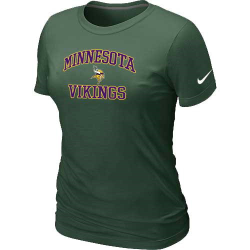 Minnesota Vikings Women's Heart & Soul D.Green T-Shirt,We sell and wholesale Minnesota Vikings Women's Heart & Soul D.Green T-Shirt on line form chian!