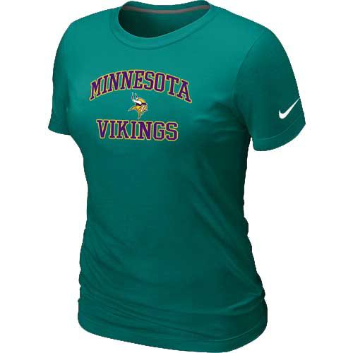 Minnesota Vikings Women's Heart & Soul L.Green T-Shirt,We sell and wholesale Minnesota Vikings Women's Heart & Soul L.Green T-Shirt on line form chian!