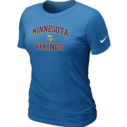 Minnesota Vikings Women's Heart & Soul L.blue T-Shirt,We sell and wholesale Minnesota Vikings Women's Heart & Soul L.blue T-Shirt on line form chian!