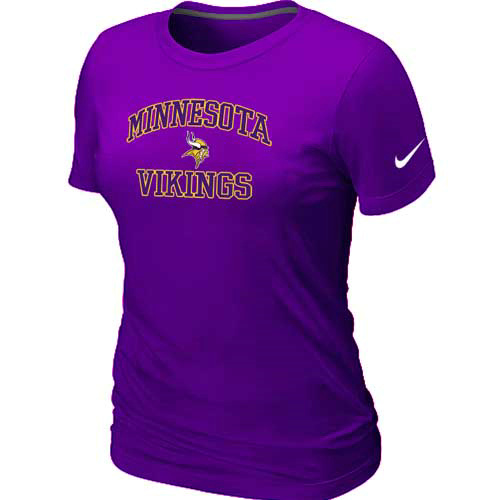 Minnesota Vikings Women's Heart & Soul Purple T-Shirt,We sell and wholesale Minnesota Vikings Women's Heart & Soul Purple T-Shirt on line form chian!