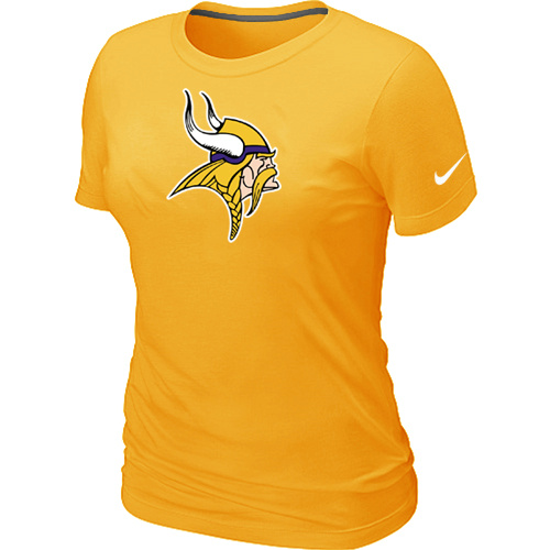 Minnesota Vikings Yellow Women's Logo T-Shirt,We sell and wholesale Minnesota Vikings Yellow Women's Logo T-Shirt on line form chian!