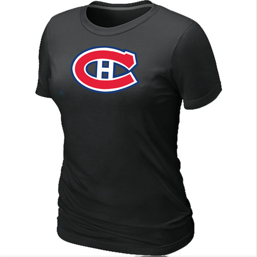 Montreal Canadiens Big & Tall Women's Logo Black T-Shirt,We sell and wholesale Montreal Canadiens Big & Tall Women's Logo Black T-Shirt on line form chian!