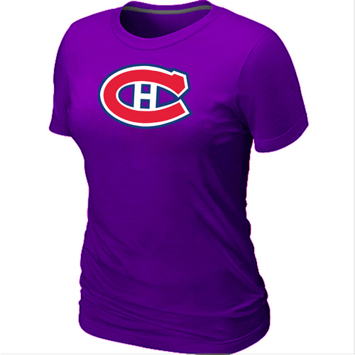 Montreal Canadiens Big & Tall Women's Logo Purple T-Shirt,We sell and wholesale Montreal Canadiens Big & Tall Women's Logo Purple T-Shirt on line form chian!