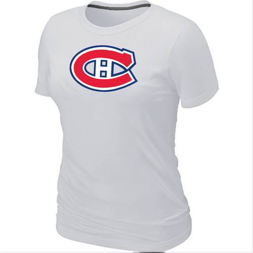 Montreal Canadiens Big & Tall Women's Logo White T-Shirt,We sell and wholesale Montreal Canadiens Big & Tall Women's Logo White T-Shirt on line form chian!