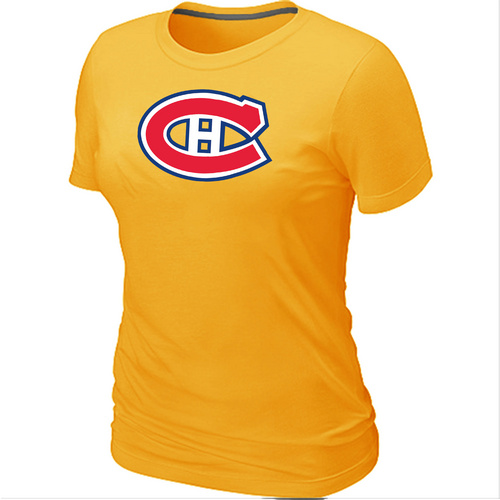 Montreal Canadiens Big & Tall Women's Logo Yellow T-Shirt,We sell and wholesale Montreal Canadiens Big & Tall Women's Logo Yellow T-Shirt on line form chian!