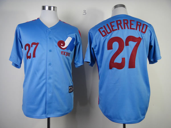 Montreal Expos #27 Vladimir Guerrero Throwback Light Blue Jerseys,We sell and wholesale Montreal Expos #27 Vladimir Guerrero Throwback Light Blue Jerseys on line form chian!