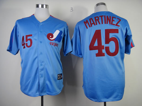 Montreal Expos #45 Martinez Throwback Light Blue Jerseys,We sell and wholesale Montreal Expos #45 Martinez Throwback Light Blue Jerseys on line form chian!