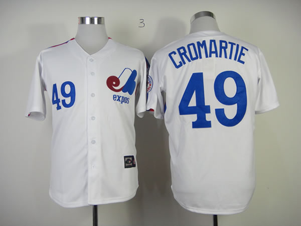 Montreal Expos #49 Cromartie Throwback 1982 White Jerseys,We sell and wholesale Montreal Expos #49 Cromartie Throwback 1982 White Jerseys on line form chian!