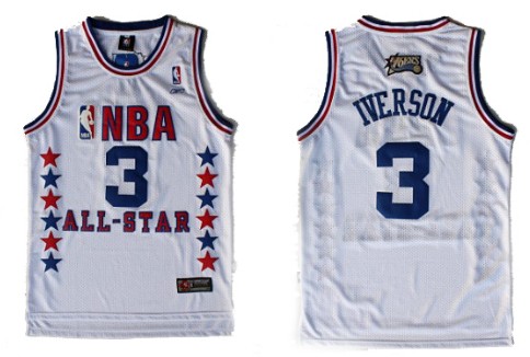NBA 2003 All-Star #3 Allen Iverson White Swingman Throwback Jerseys,We sell and wholesale NBA 2003 All-Star #3 Allen Iverson White Swingman Throwback Jerseys on line form chian!
