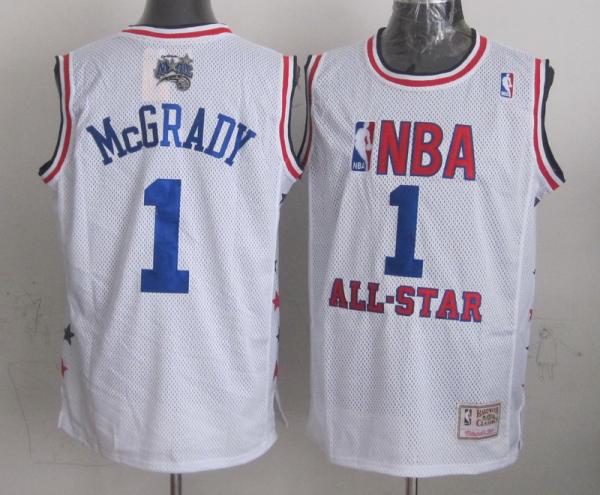 NBA All Star #1 Tracy McGrady White Swingman Throwback Jerseys,We sell and wholesale NBA All Star #1 Tracy McGrady White Swingman Throwback Jerseys on line form chian!
