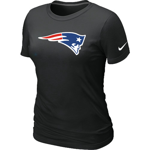 New England Patriots Black Women's Logo T-Shirt,We sell and wholesale New England Patriots Black Women's Logo T-Shirt on line form chian!