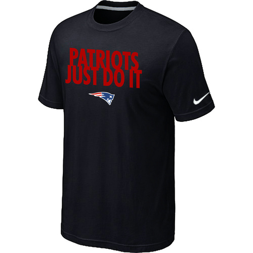 New England Patriots Just Do It Black T-Shirt,We sell and wholesale New England Patriots Just Do It Black T-Shirt on line form chian!