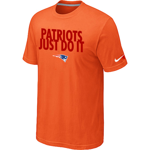 New England Patriots Just Do It Orange T-Shirt,We sell and wholesale New England Patriots Just Do It Orange T-Shirt on line form chian!