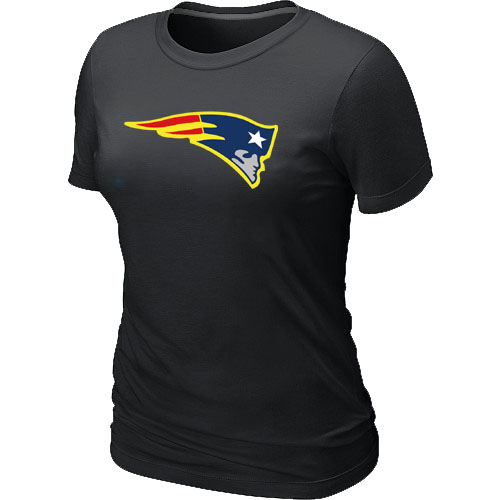 New England Patriots Neon Logo Charcoal Black Women's T-shirt,We sell and wholesale New England Patriots Neon Logo Charcoal Black Women's T-shirt on line form chian!