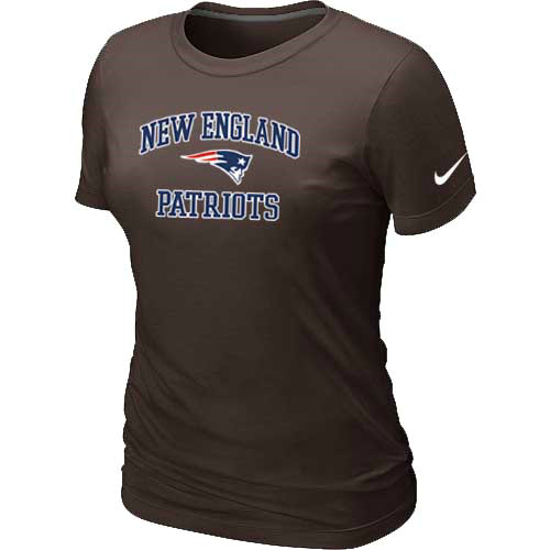 New England Patriots Women's Heart & Soul Brown T-Shirt,We sell and wholesale New England Patriots Women's Heart & Soul Brown T-Shirt on line form chian!