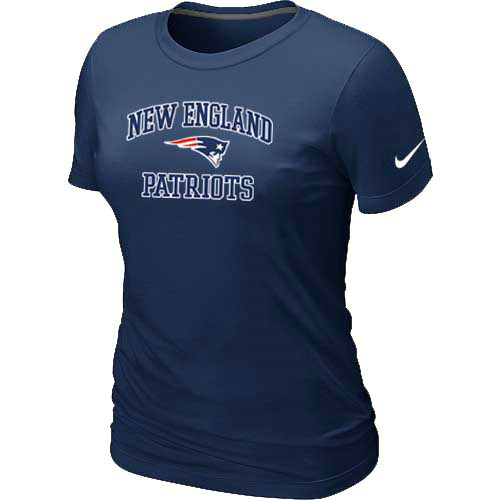 New England Patriots Women's Heart & Soul D.Blue T-Shirt,We sell and wholesale New England Patriots Women's Heart & Soul D.Blue T-Shirt on line form chian!
