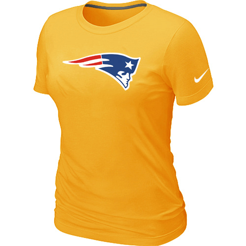 New England Patriots Yellow Women's Logo T-Shirt,We sell and wholesale New England Patriots Yellow Women's Logo T-Shirt on line form chian!
