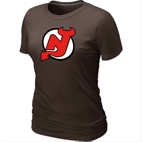 New Jerseys Devils Big & Tall Women's Logo Brown T-Shirt,We sell and wholesale New Jerseys Devils Big & Tall Women's Logo Brown T-Shirt on line form chian!