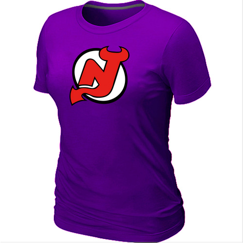 New Jerseys Devils Big & Tall Women's Logo Purple T-Shirt,We sell and wholesale New Jerseys Devils Big & Tall Women's Logo Purple T-Shirt on line form chian!