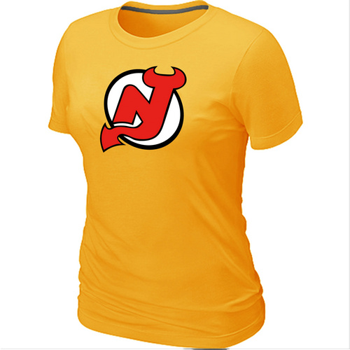 New Jerseys Devils Big & Tall Women's Logo Yellow T-Shirt,We sell and wholesale New Jerseys Devils Big & Tall Women's Logo Yellow T-Shirt on line form chian!