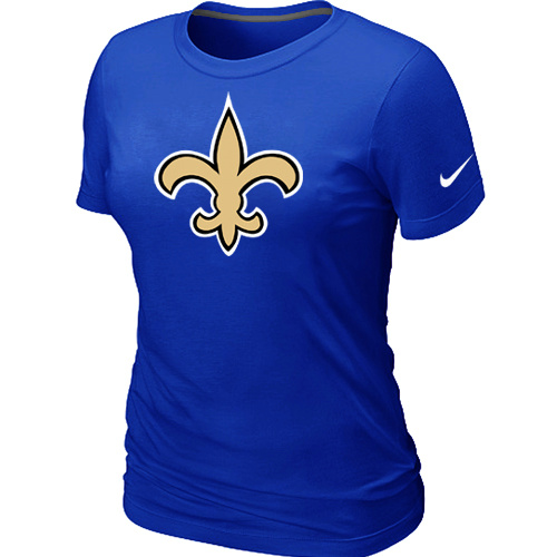 New Orleans Saints Blue Women's Logo T-Shirt,We sell and wholesale New Orleans Saints Blue Women's Logo T-Shirt on line form chian!