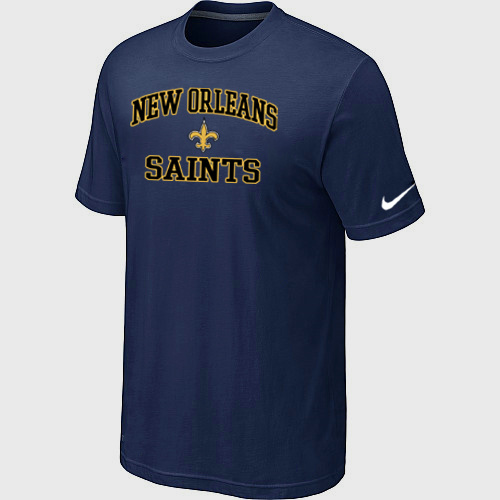 New Orleans Saints Heart & Soul D.Blue T-Shirt,We sell and wholesale New Orleans Saints Heart & Soul D.Blue T-Shirt on line form chian!