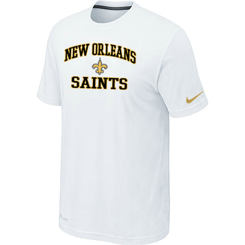 New Orleans Saints Heart & Soul White T-Shirt,We sell and wholesale New Orleans Saints Heart & Soul White T-Shirt on line form chian!
