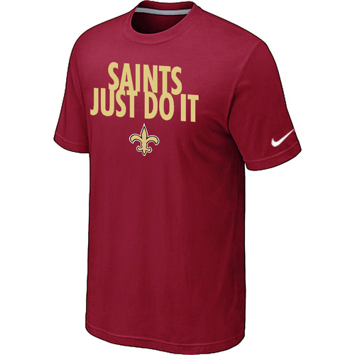New Orleans Saints Just Do It Red T-Shirt,We sell and wholesale New Orleans Saints Just Do It Red T-Shirt on line form chian!