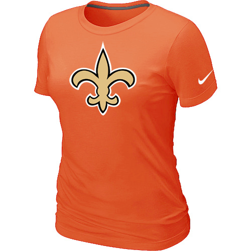 New Orleans Saints Orange Women's Logo T-Shirt,We sell and wholesale New Orleans Saints Orange Women's Logo T-Shirt on line form chian!