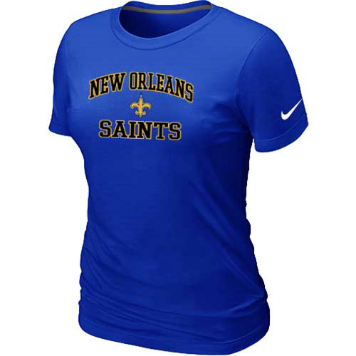 New Orleans Saints Women's Heart & Soul Blue T-Shirt,We sell and wholesale New Orleans Saints Women's Heart & Soul Blue T-Shirt on line form chian!